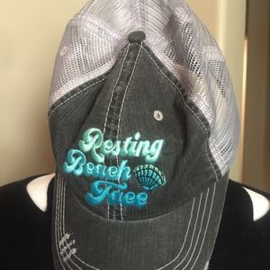 Resting Beach Face Trucker Hat